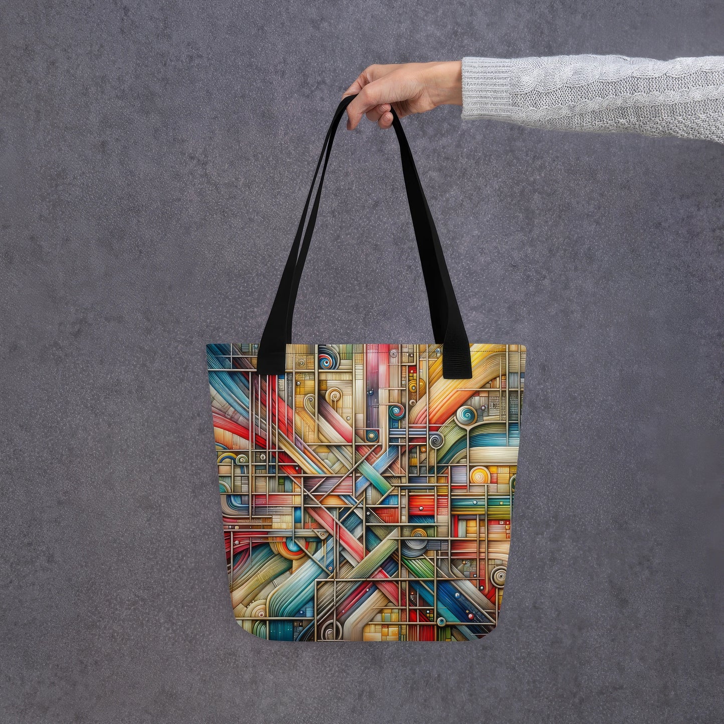 Tote Bag Art Abstrait : La Tapisserie Connectée