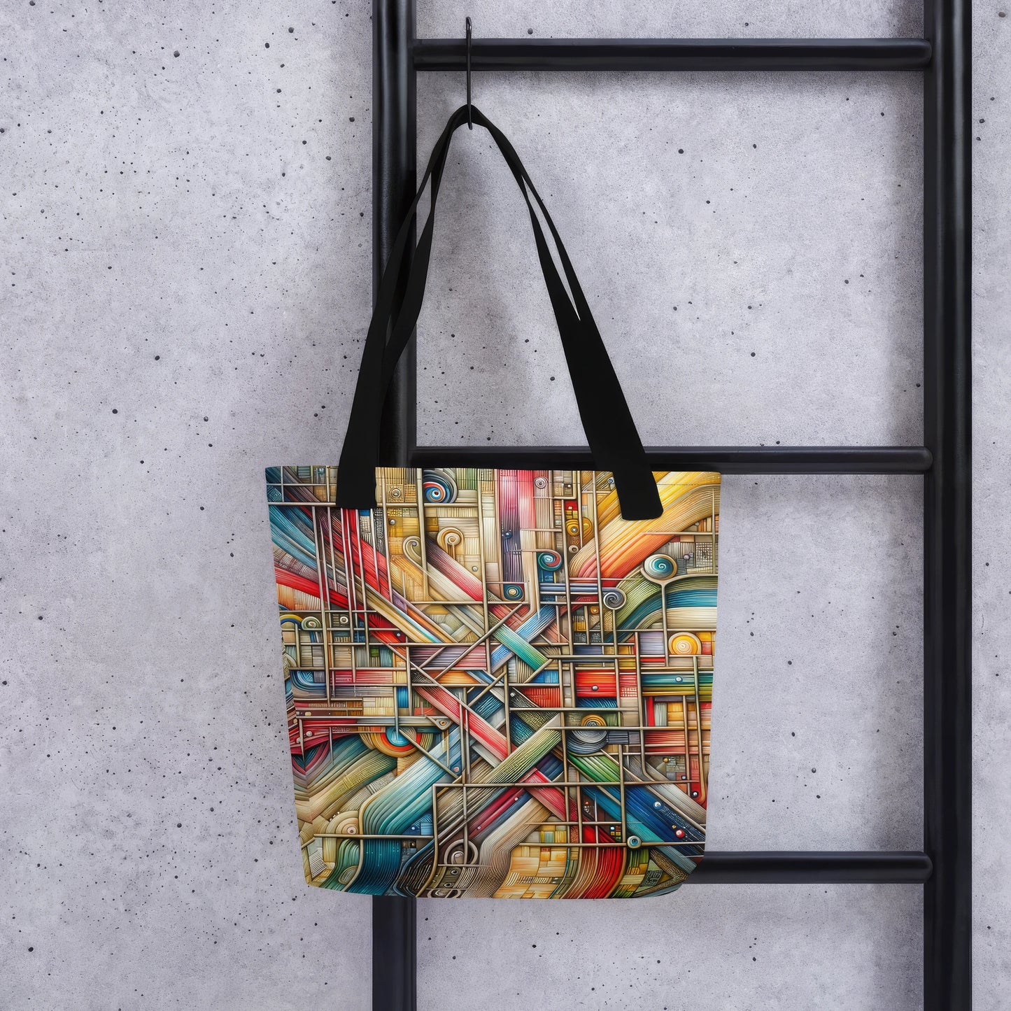 Abstract Art Tote Bag: The Connected Tapestry