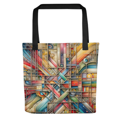 Tote Bag Art Abstrait : La Tapisserie Connectée