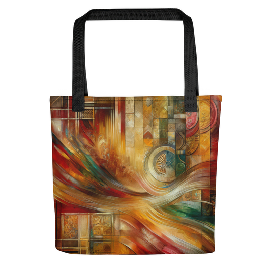 Sac fourre-tout d’art abstrait : Tapisserie de gratitude