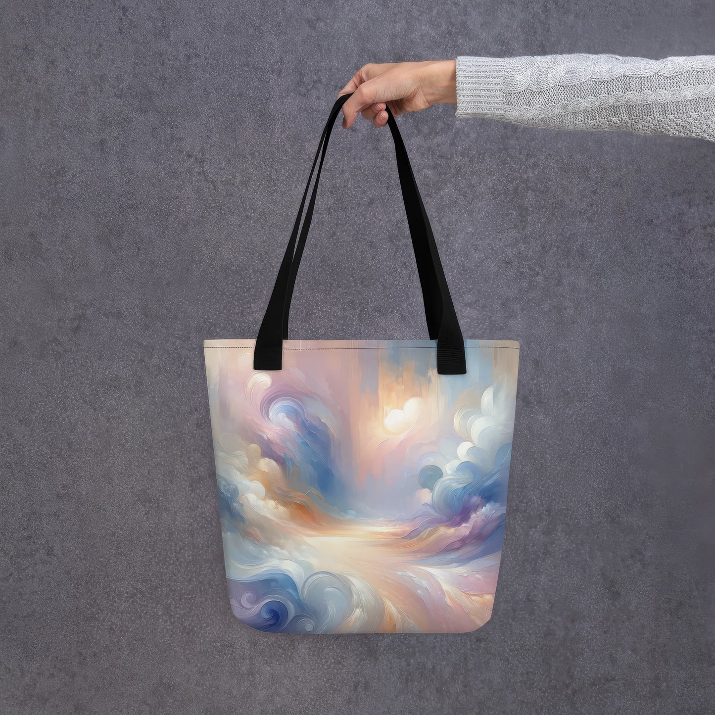 Abstract Art Tote Bag: Mindful Serenity