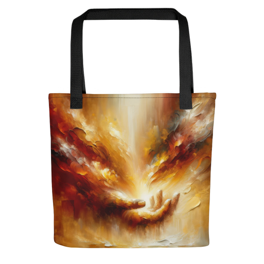 Abstract Art Tote Bag: Gratitude's Embrace