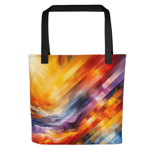 Abstract Art Tote Bag: Gratitude's Spectrum