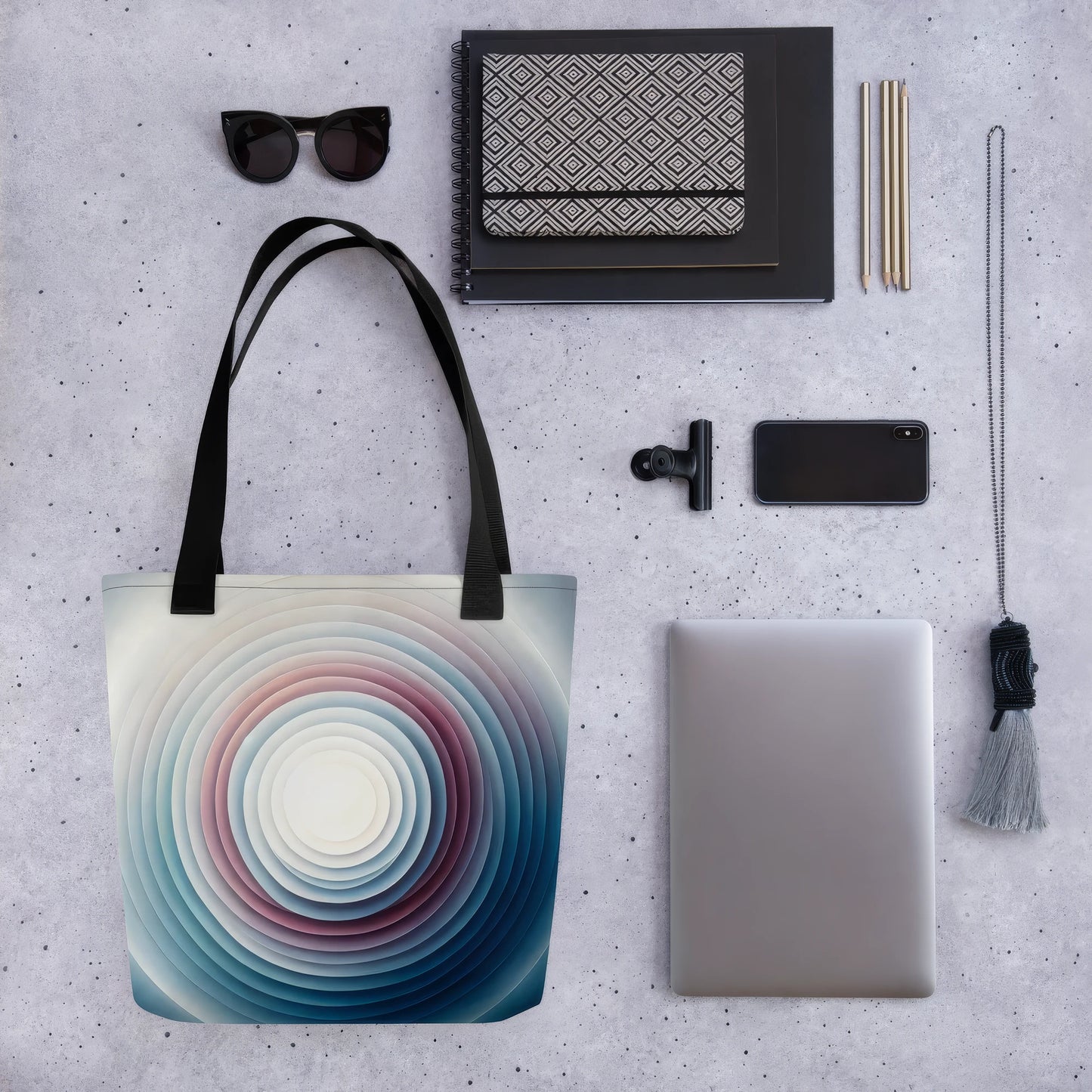 Abstract Art Tote Bag: Echoes of Emergence