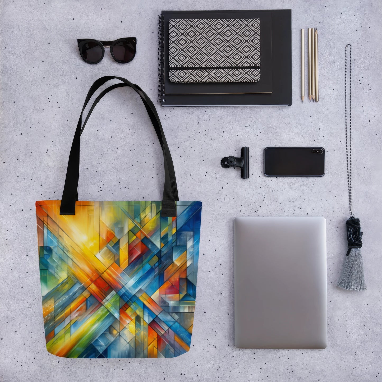 Abstract Art Tote Bag: Threshold of Integration