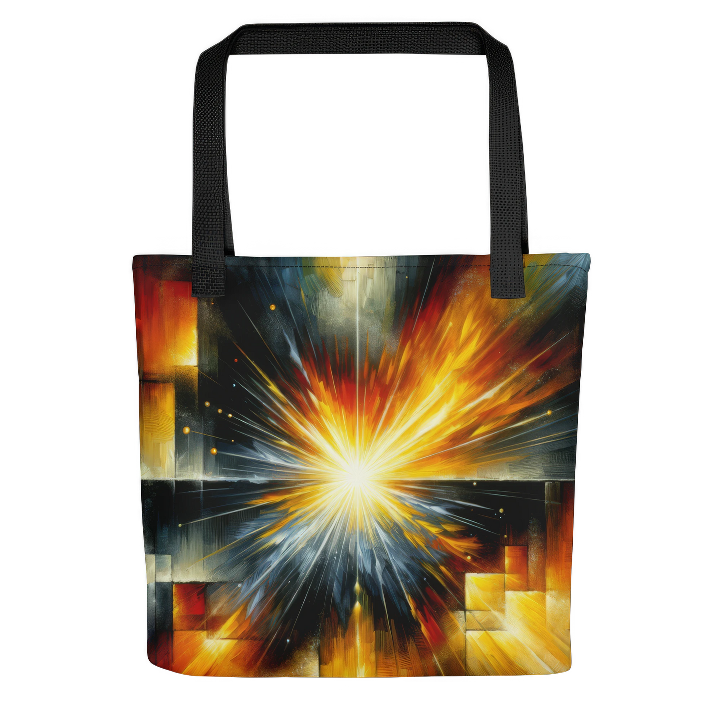 Abstract Art Tote Bag: Resolute Radiance