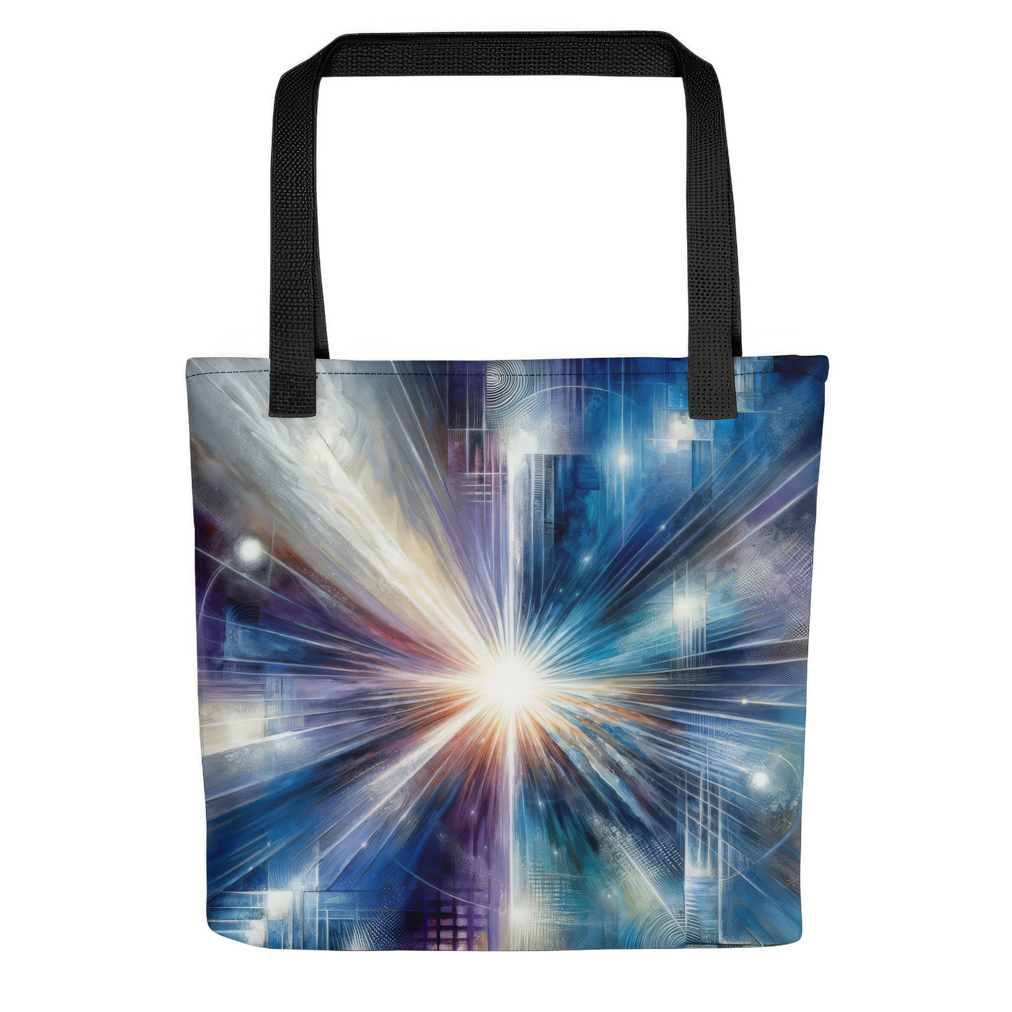 Abstract Art Tote Bag: Clarity's Convergence