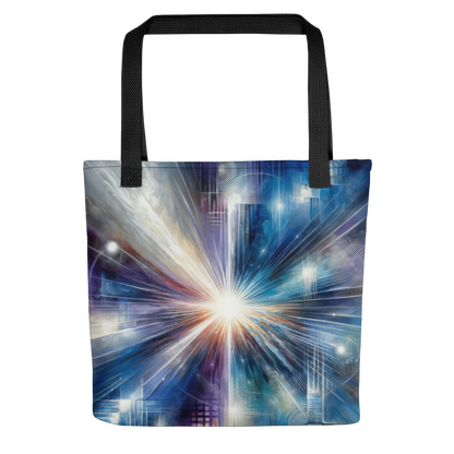 Abstract Art Tote Bag: Clarity's Convergence