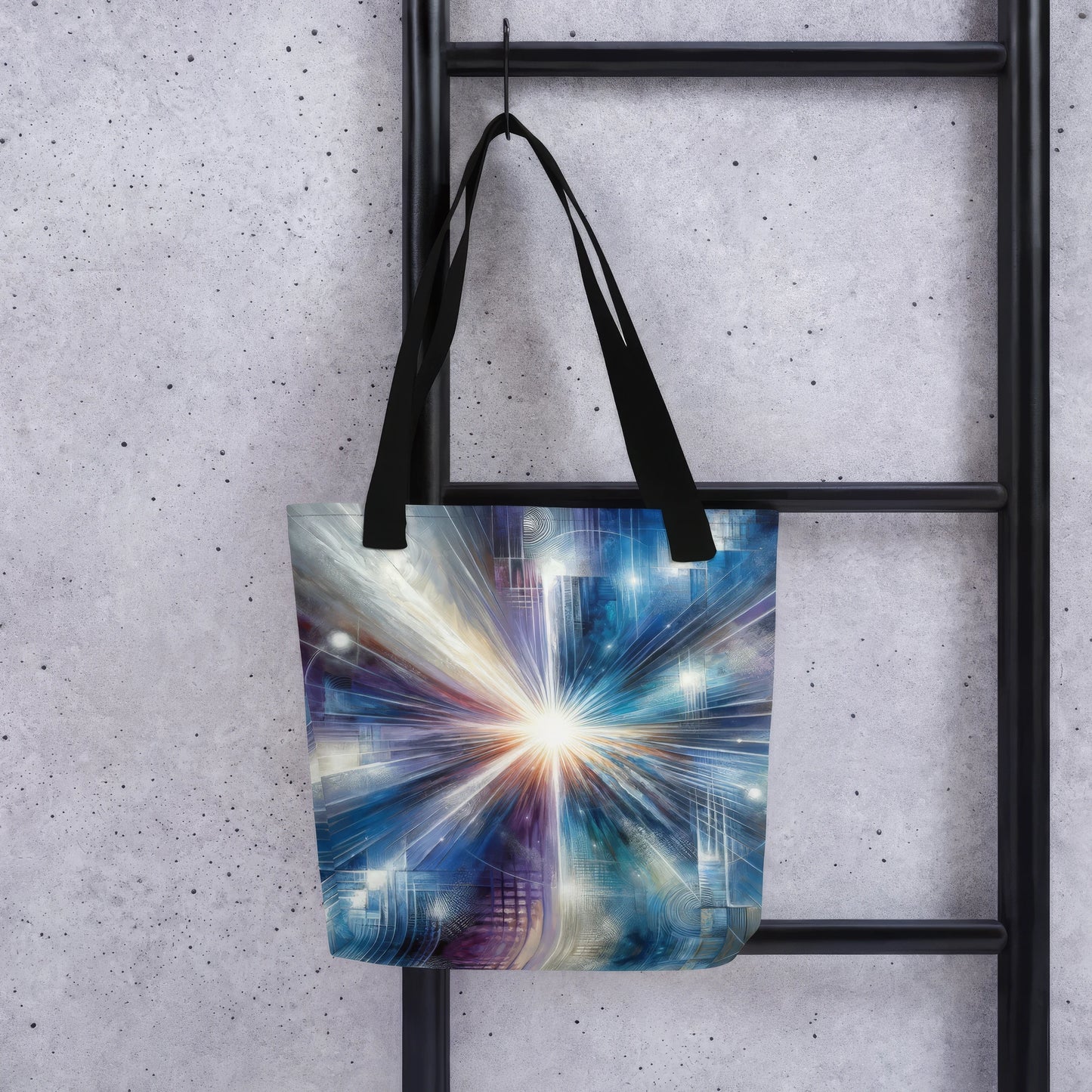 Abstract Art Tote Bag: Clarity's Convergence