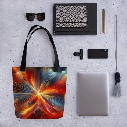 Abstract Art Tote Bag: Momentum of Purpose