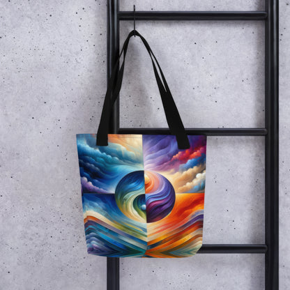 Abstract Art Tote Bag: Purposeful Harmony