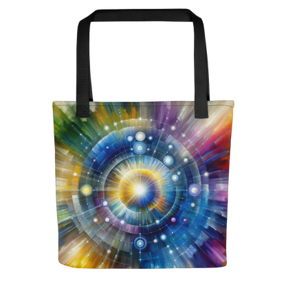 Abstract Art Tote Bag: Echoes of Eternity
