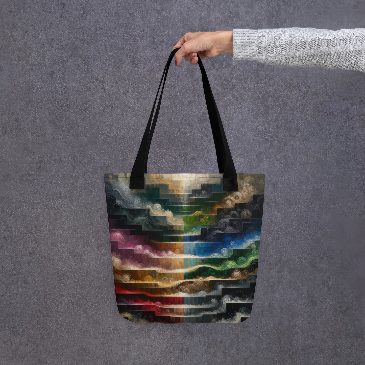 Abstract Art Tote Bag: Legacy in Layers