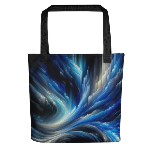 Abstract Art Tote Bag: Cascades of Clarity