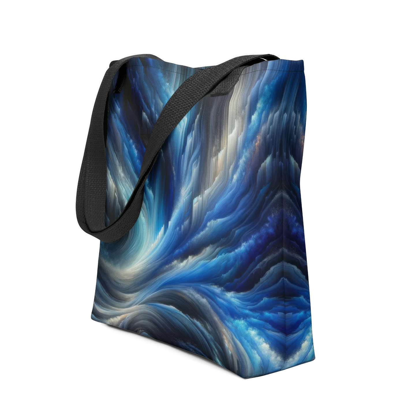 Abstract Art Tote Bag: Cascades of Clarity