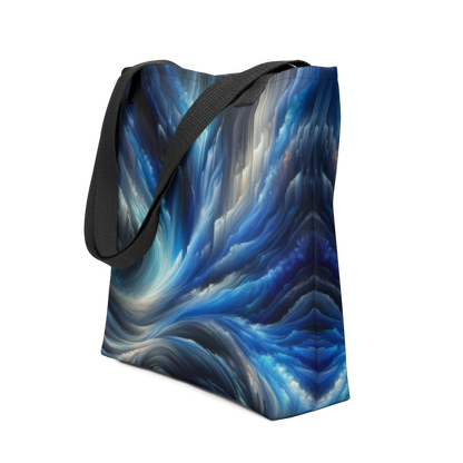 Abstract Art Tote Bag: Cascades of Clarity