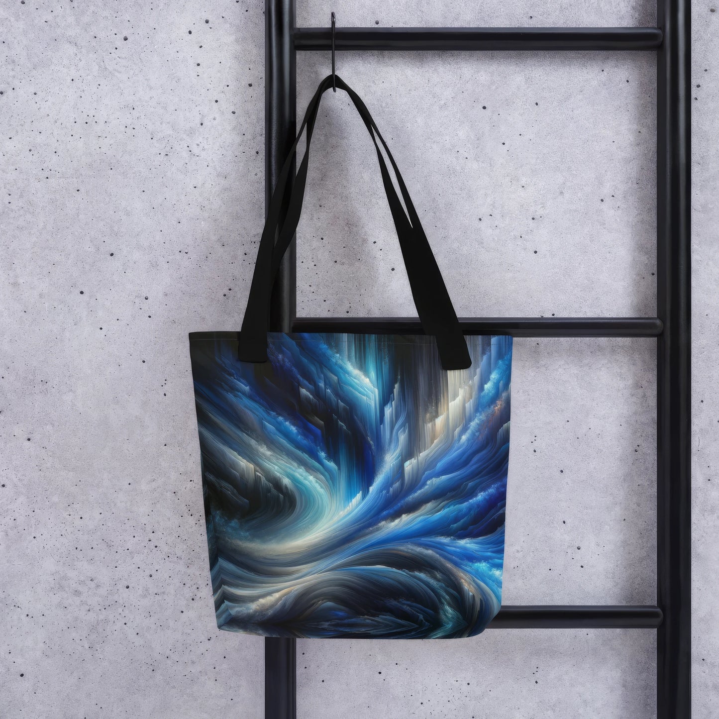 Abstract Art Tote Bag: Cascades of Clarity