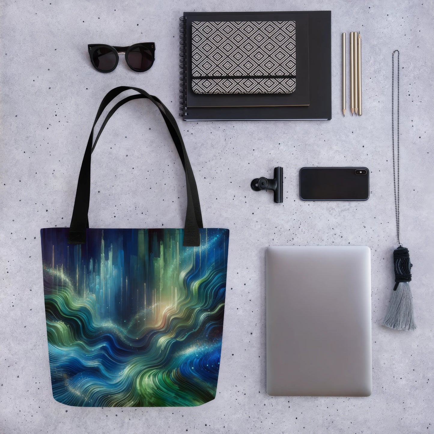 Abstract Art Tote Bag: Echoes of Intent