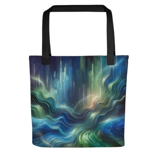 Abstract Art Tote Bag: Echoes of Intent