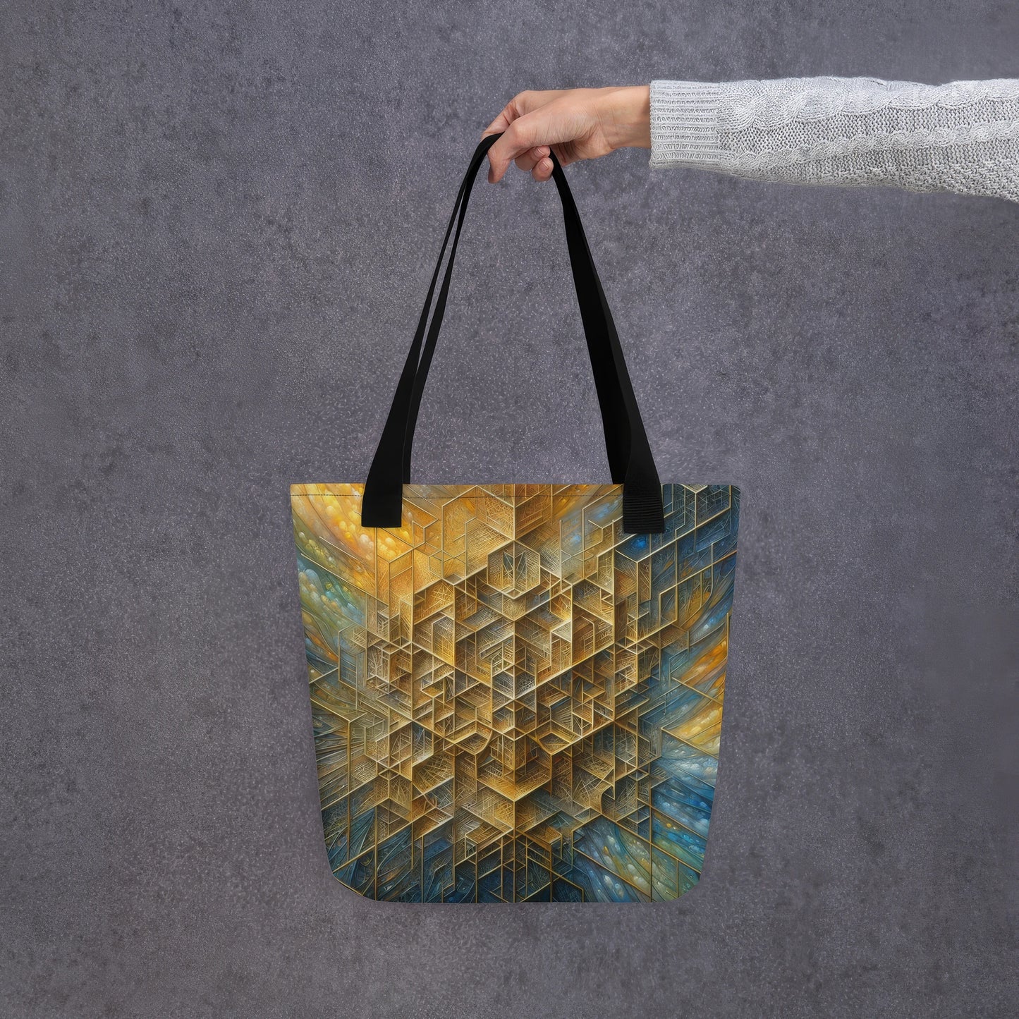 Abstract Art Tote Bag: Legacy's Lattice