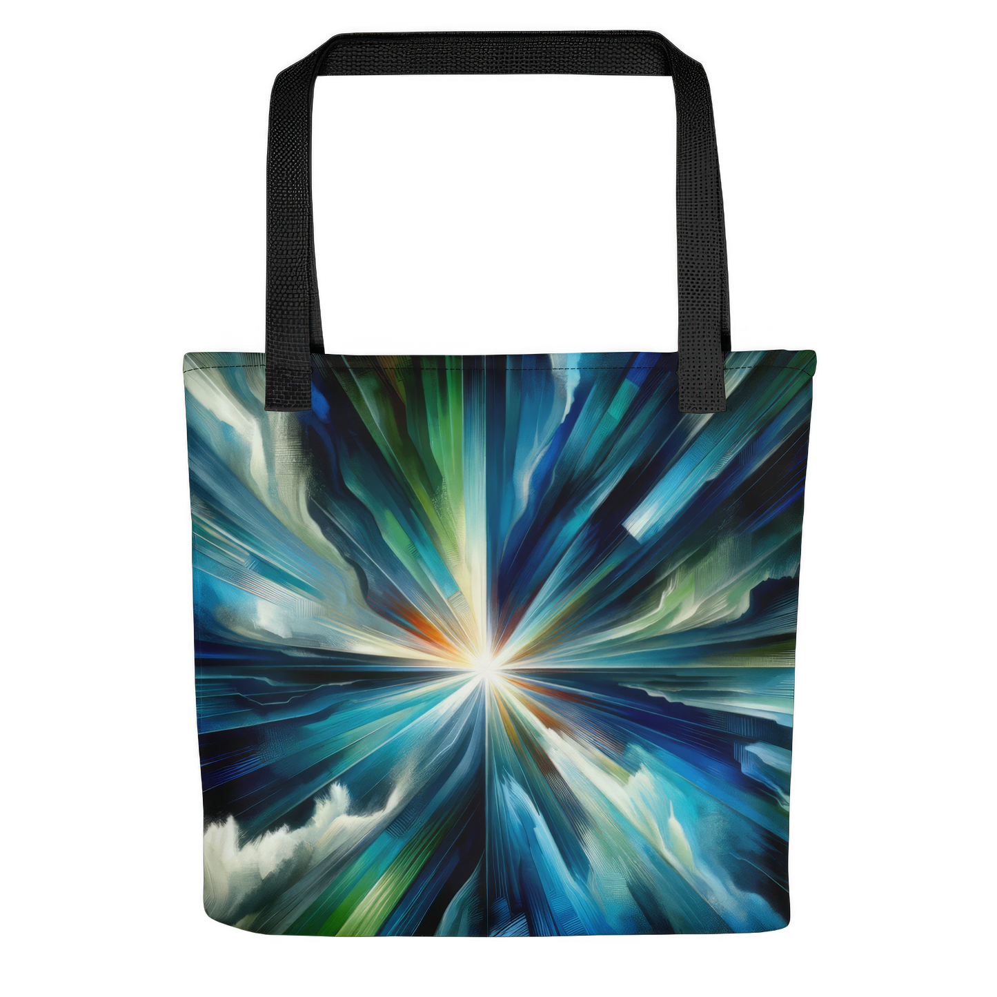 Abstract Art Tote Bag: Convergence of Conviction