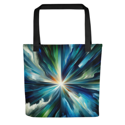 Abstract Art Tote Bag: Convergence of Conviction