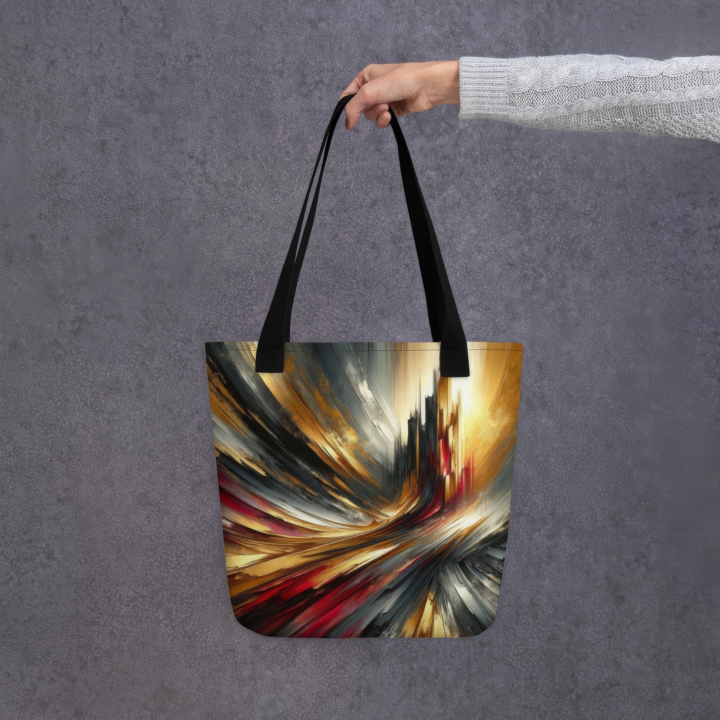 Abstract Art Tote Bag: Empowerment Essence