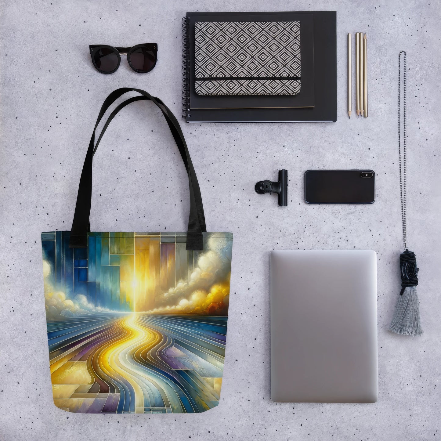 Abstract Art Tote Bag: Enlightened Path