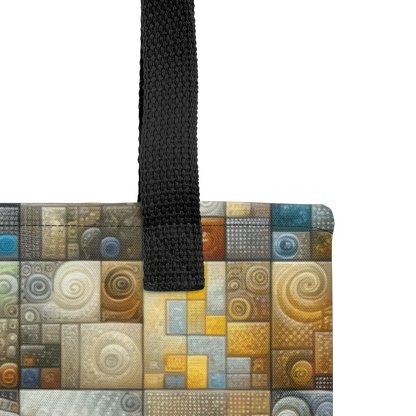 Abstract Art Tote Bag: Methodical Matrix