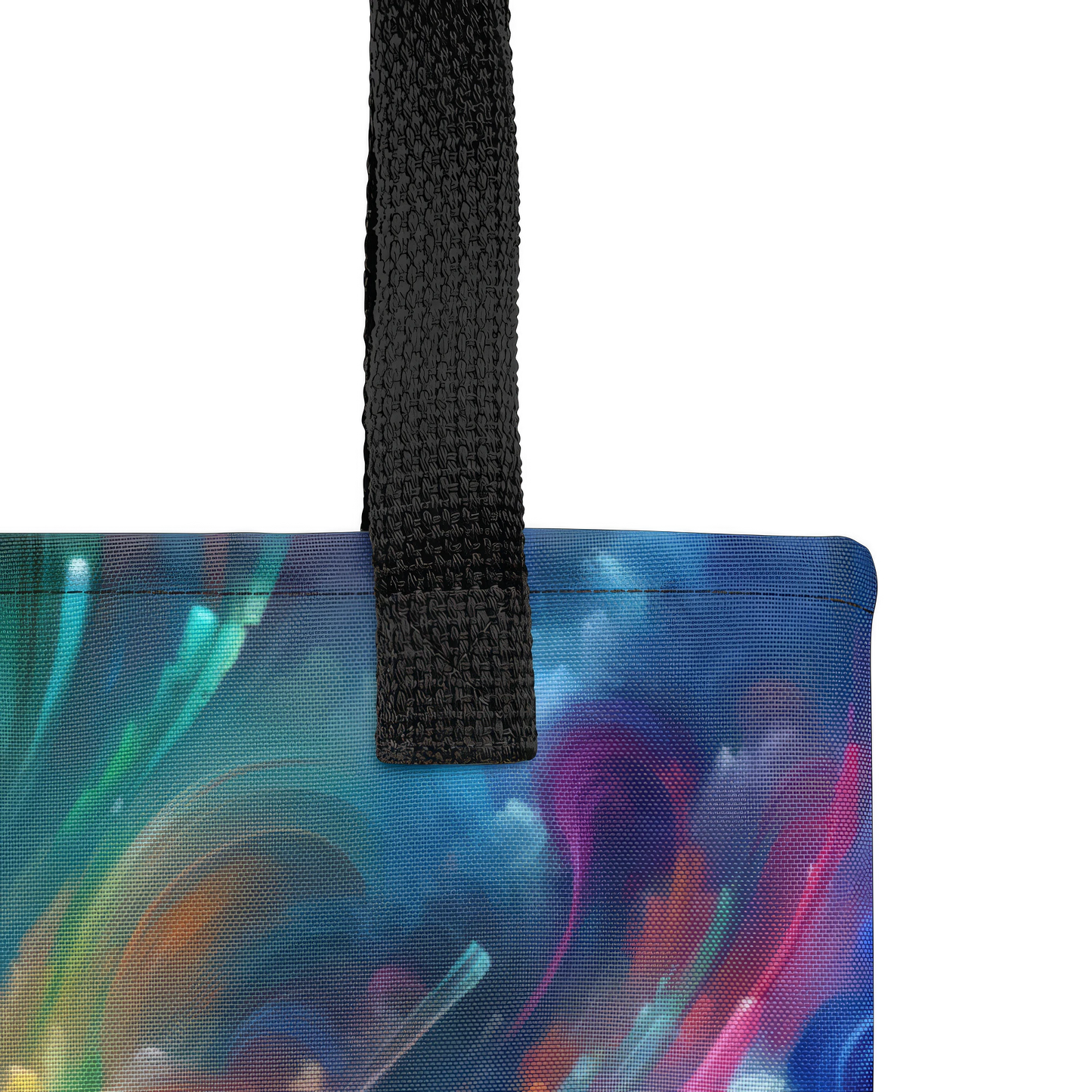 Abstract Art Tote Bag: Futuristic Fusion