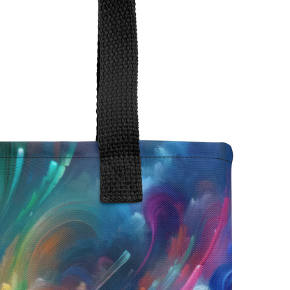 Abstract Art Tote Bag: Futuristic Fusion