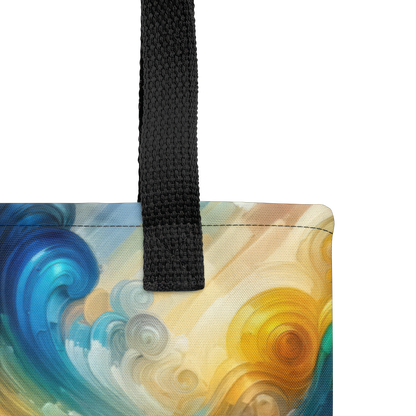 Abstract Art Tote Bag: Creative Currents