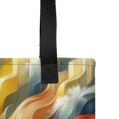 Abstract Art Tote Bag: Empowerment Waves