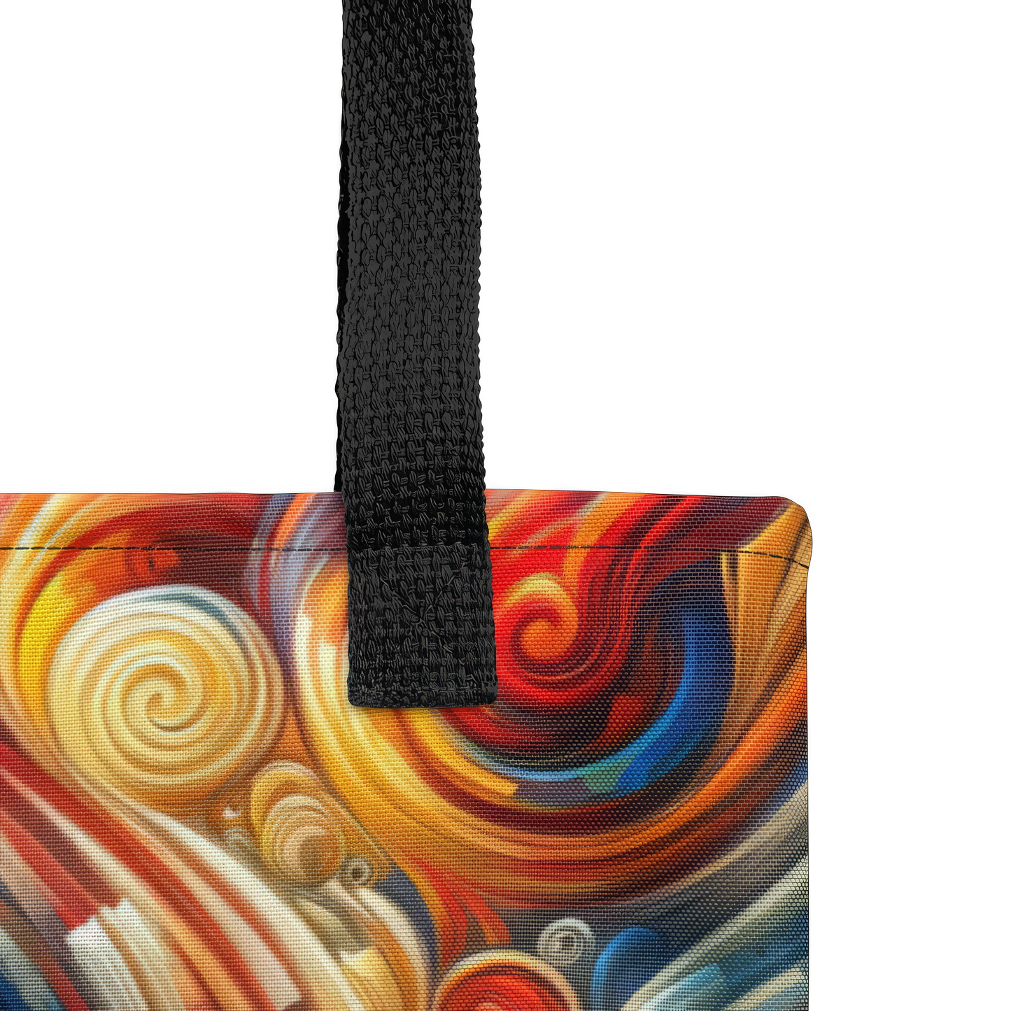 Abstract Art Tote Bag: Dynamic Whirl