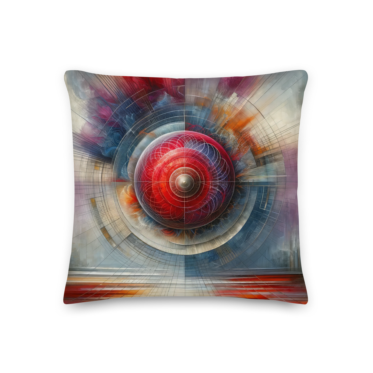 Abstract Art Pillow: Resolute Revelation