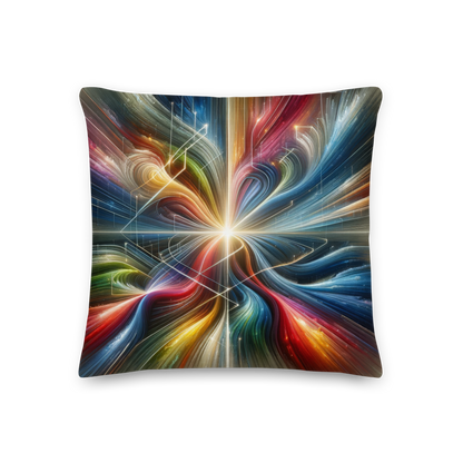 Abstract Art Pillow: Purposeful Nexus