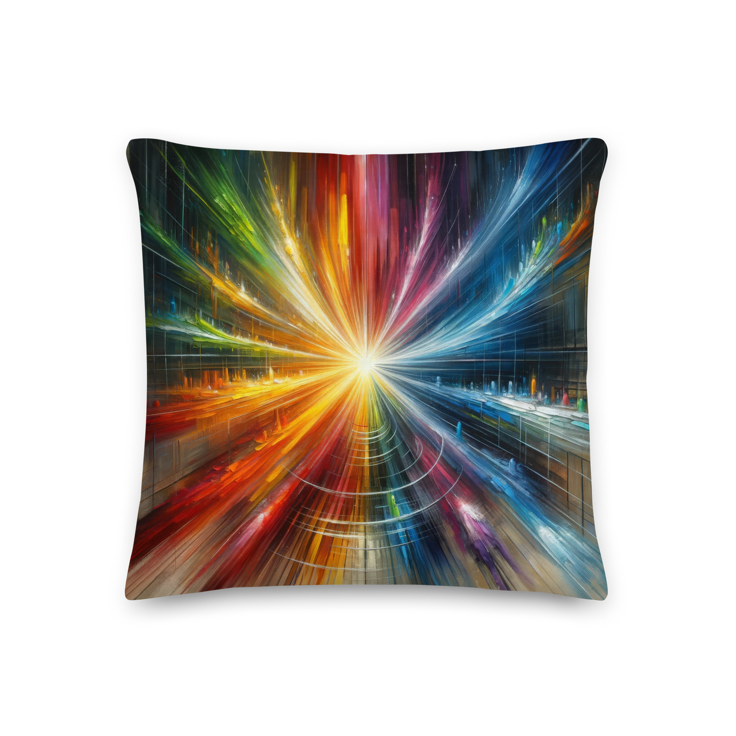 Abstract Art Pillow: Motivated Spectrum