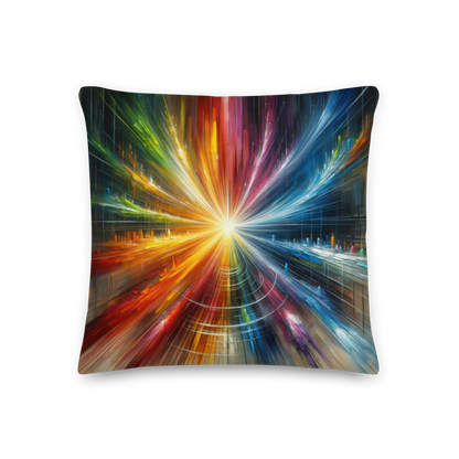 Abstract Art Pillow: Motivated Spectrum