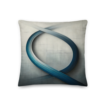 Abstract Art Pillow: Focused Flow