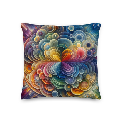 Abstract Art Pillow: Adaptive Echoes