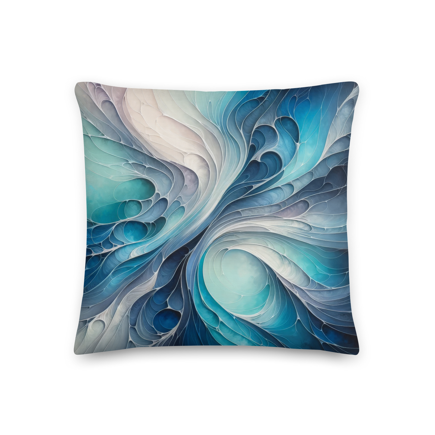 Abstract Art Pillow: Adaptive Currents