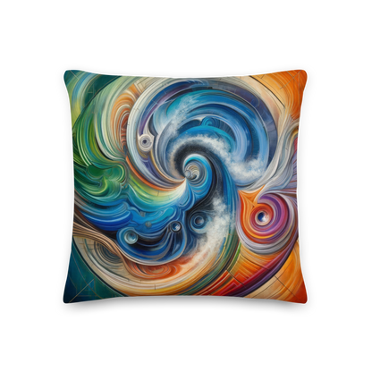 Abstract Art Pillow: Dynamic Integration