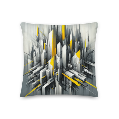 Abstract Art Pillow: Strategic Symphony