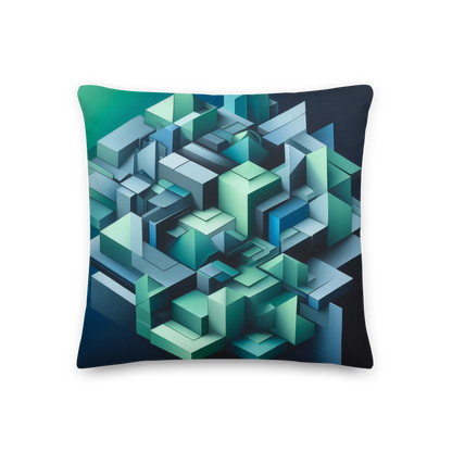 Abstract Art Pillow: Strategic Depth