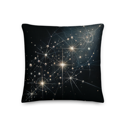 Abstract Art Pillow: Strategic Constellations