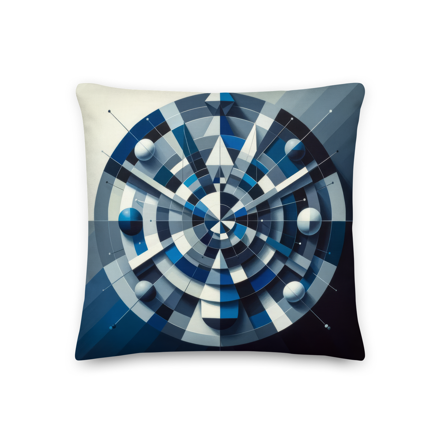 Abstract Art Pillow: Precision's Palette