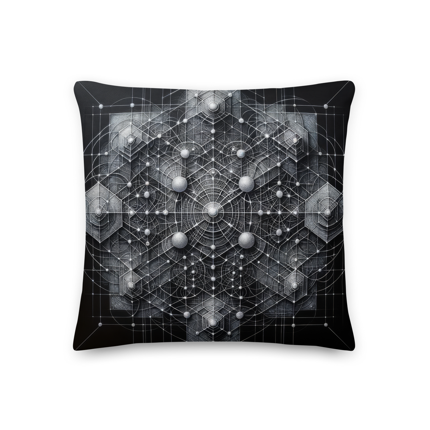 Abstract Art Pillow: Precision's Web