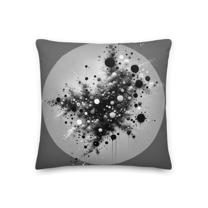 Abstract Art Pillow: Calculated Chaos