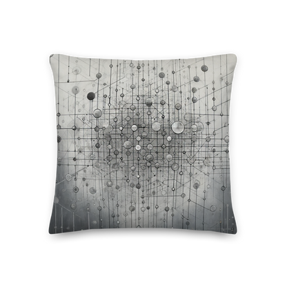 Abstract Art Pillow: Precision Network