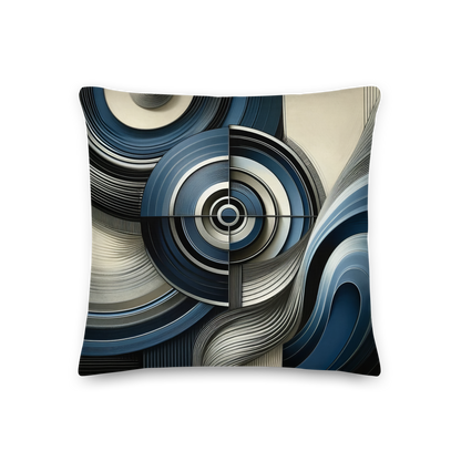 Abstract Art Pillow: Calculated Resonance